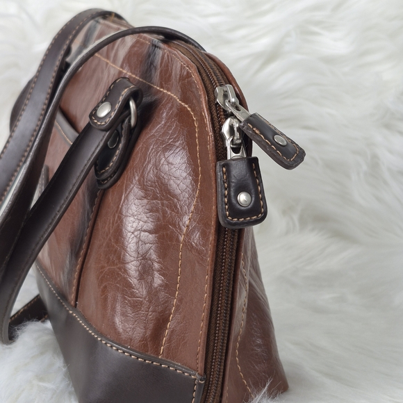 Mouflon Elegant Brown Leather Handbag – Chic Everyday Shoulder Purse - Picture 4 of 9